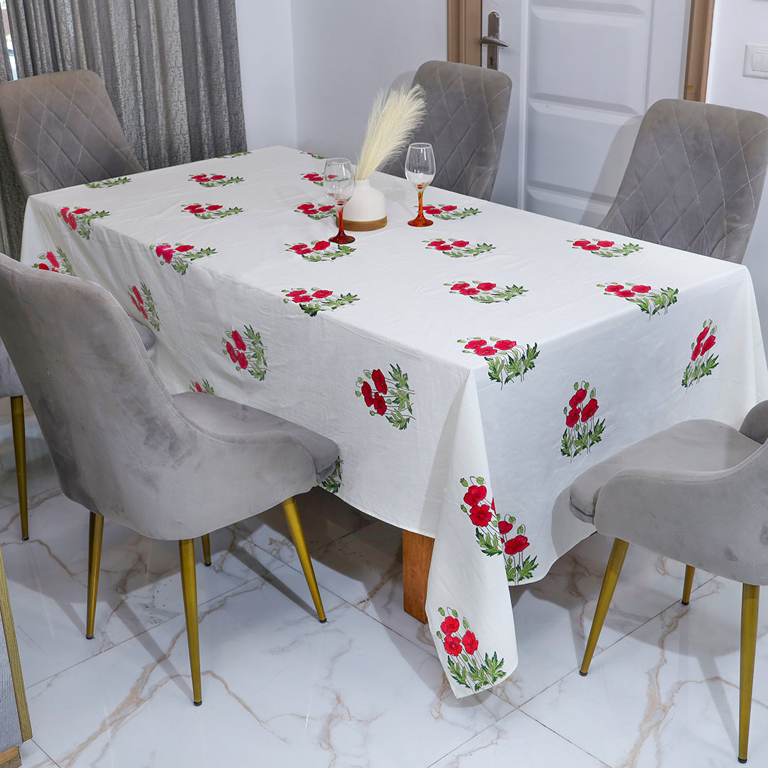 Poppy Affairs Single Table Cover