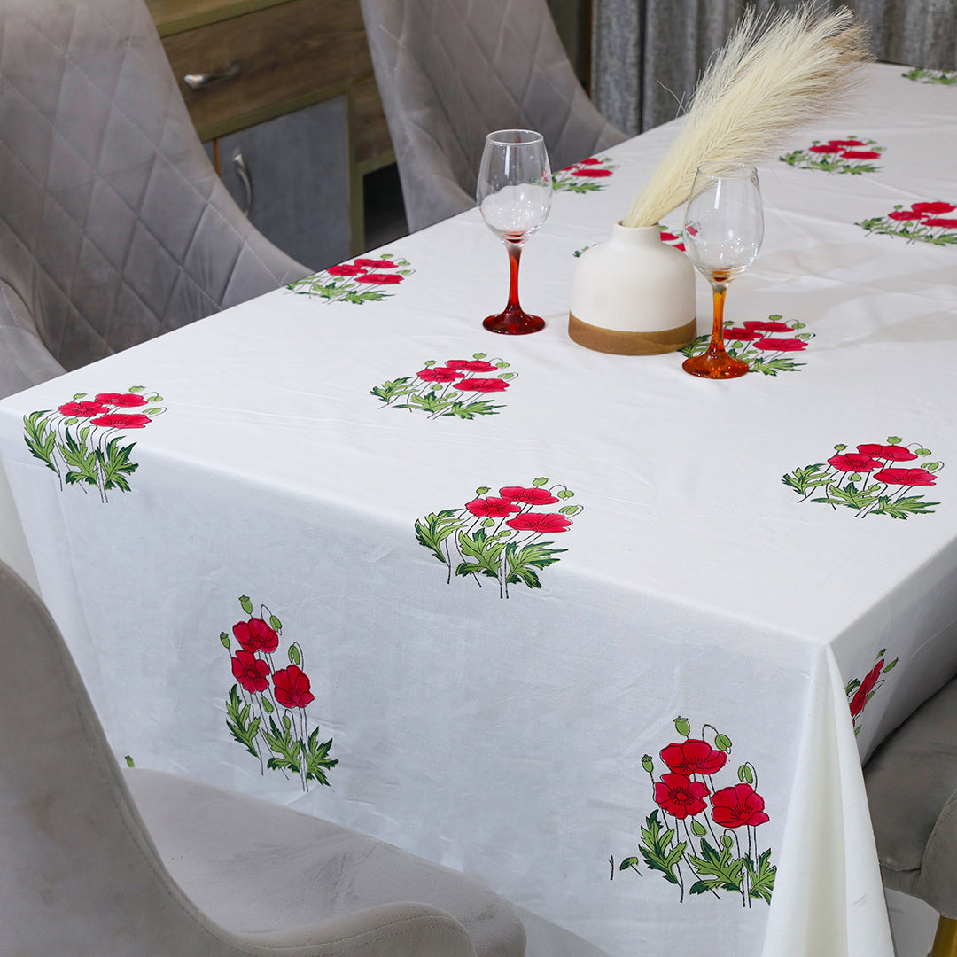Poppy Affairs Single Table Cover