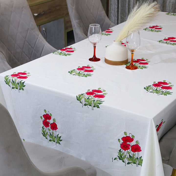 Poppy Affairs Single Table Cover