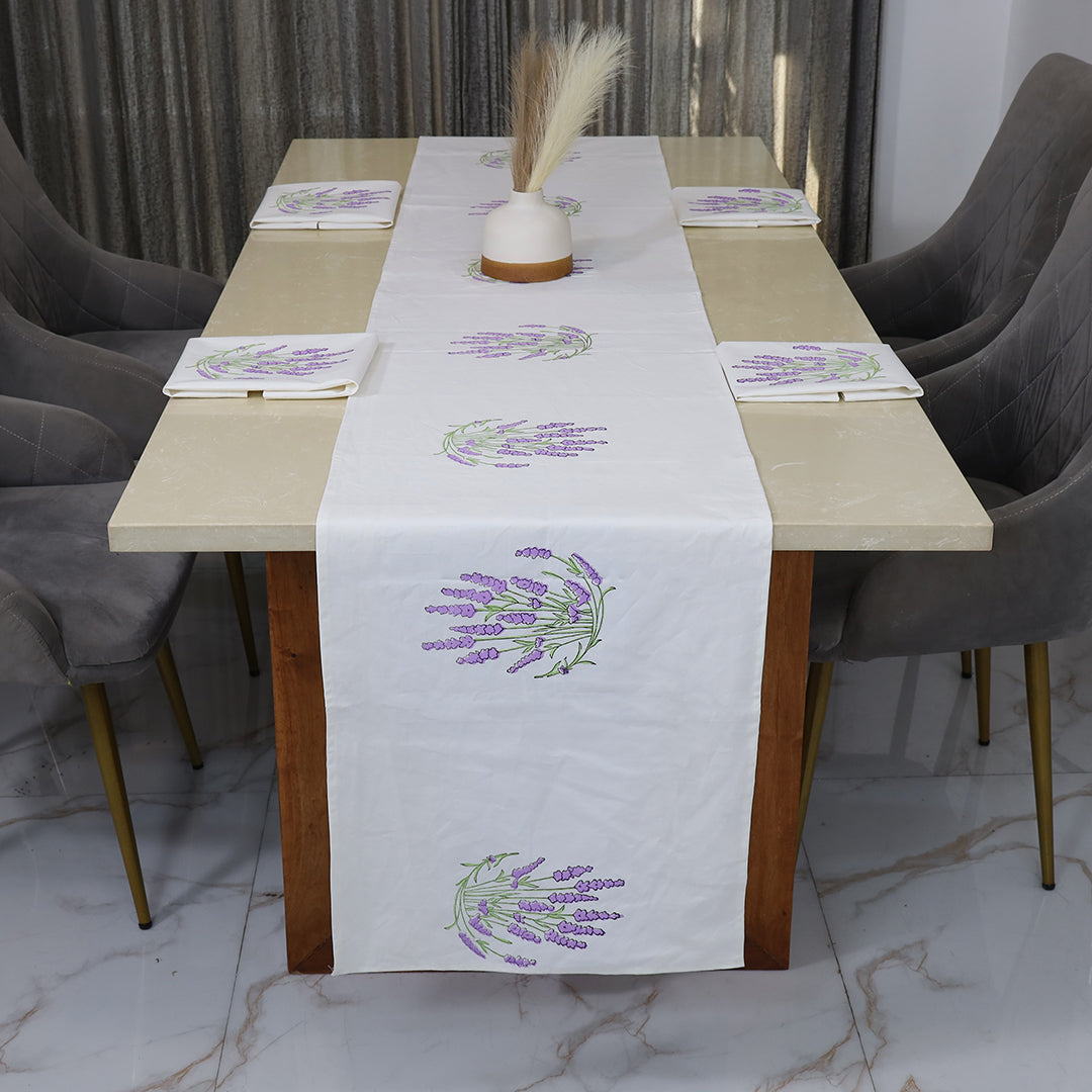 Passionate Lavender Single Table Runner