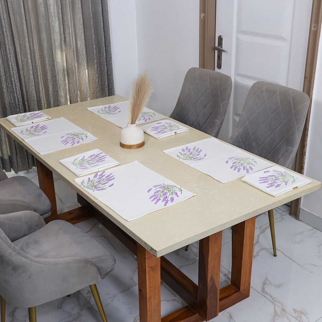 Passionate Lavender Table Mats & Napkins