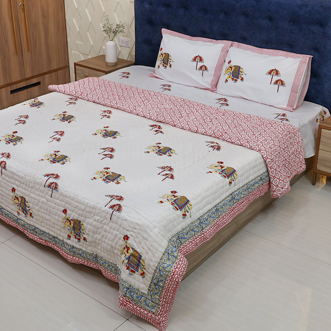 Bedsheet and Quilt Set-Royal Parade