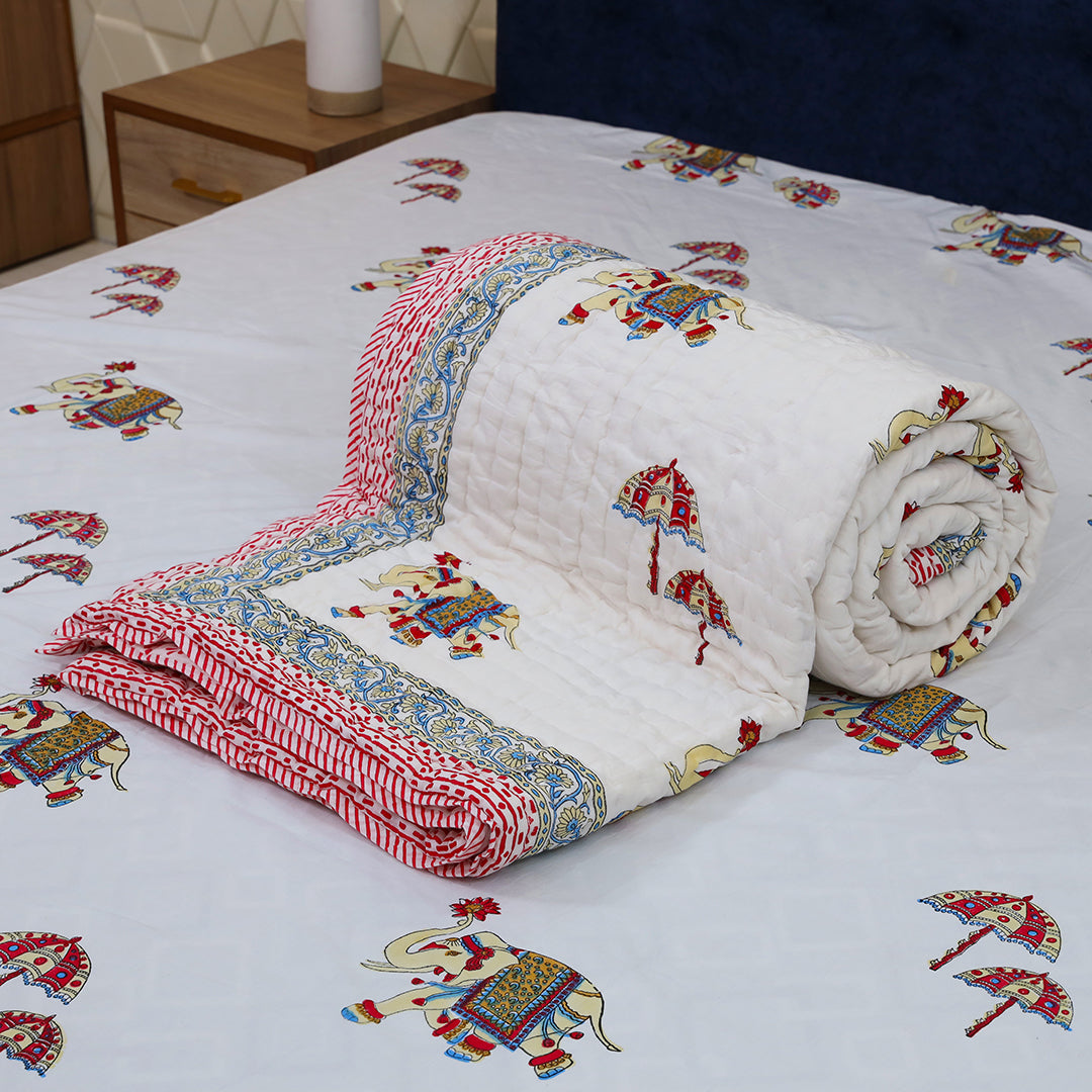 Bedsheet and Quilt Set-Royal Parade