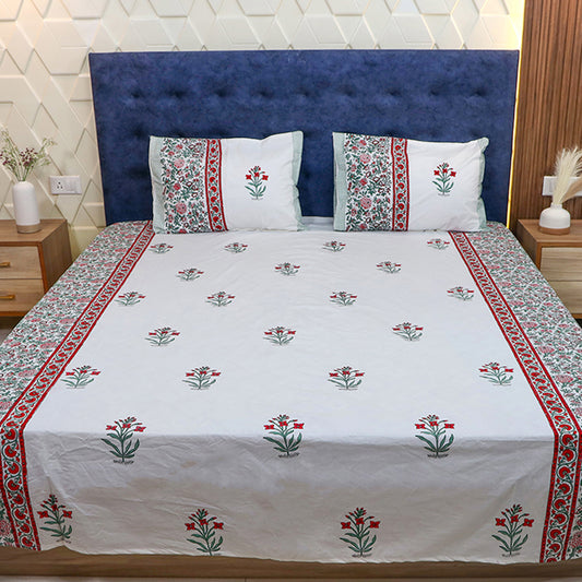 Bedsheet Set-Red Magic