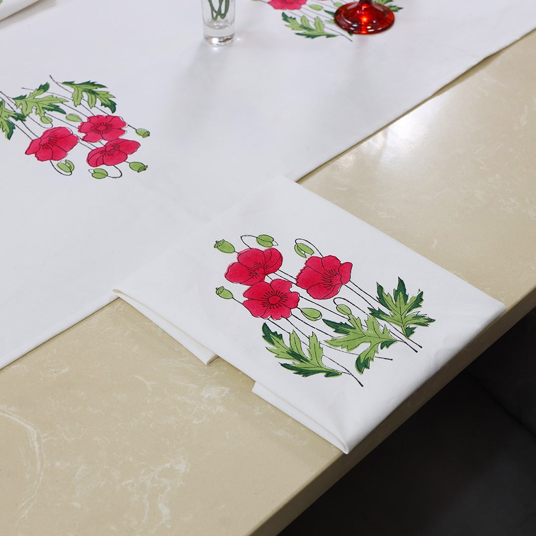 Poppy Affairs Single Table Runner